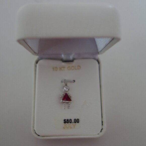 14KT Gold July Month Stone Pendant $80